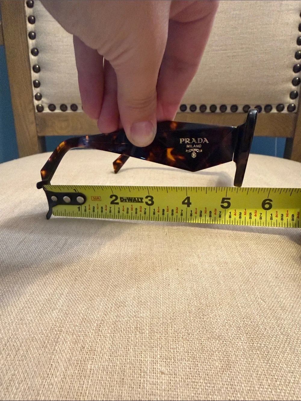 Authentic Prada Tortoiseshell Square Sunglasses, also known as “Prada PR 17WS”
